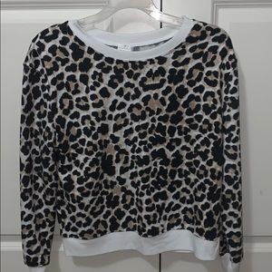cheetah print sweatshirt